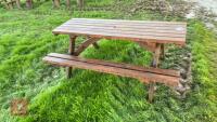 6' WOODEN PINIC BENCH - 3