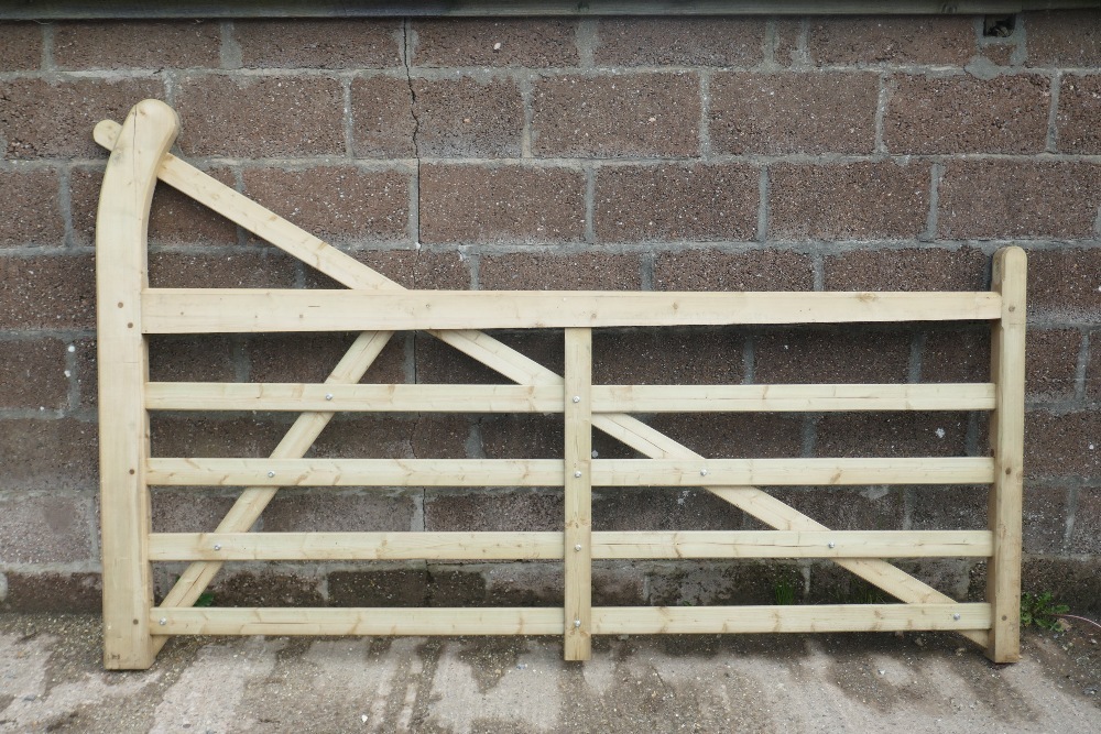 2 X AS NEW 8' WOODEN GATES