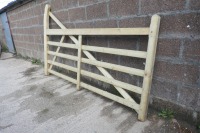 2 X AS NEW 8' WOODEN GATES - 2