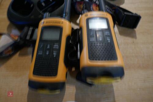 2 MOTOROLA TLKR 2 WAY RADIOS