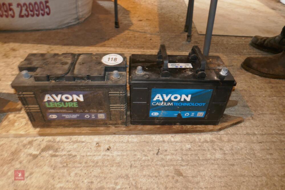 2 AVON LEISURE BATTERIES