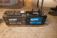 2 AVON LEISURE BATTERIES