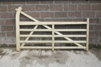 2 X AS NEW 8' WOODEN GATES - 4