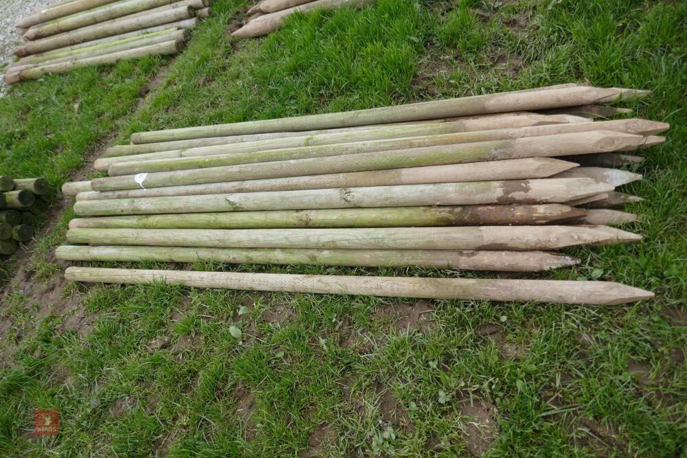 30 WOODEN 8' LONG STAKES