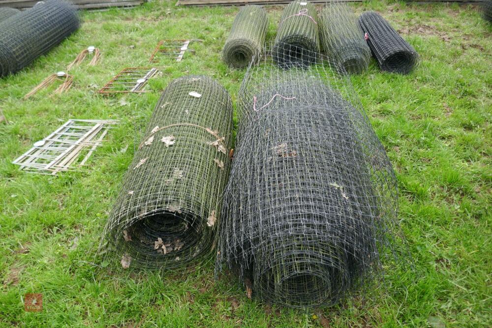 2 ROLLS OF PLASTIC JUMBO NETTING WIRE