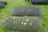 2 ROLLS OF PLASTIC JUMBO NETTING WIRE - 2