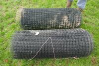 2 ROLLS OF PLASTIC JUMBO NETTING WIRE