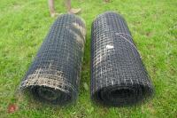 2 ROLLS OF PLASTIC JUMBO NETTING WIRE - 2