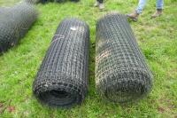 2 ROLLS OF PLASTIC JUMBO NETTING WIRE - 6