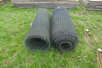 2 ROLLS OF PLASTIC JUMBO NETTING WIRE - 2