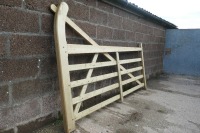 2 X AS NEW 8' WOODEN GATES - 5