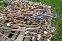 PALLET OF IRON POSTS & INSULATORS - 5