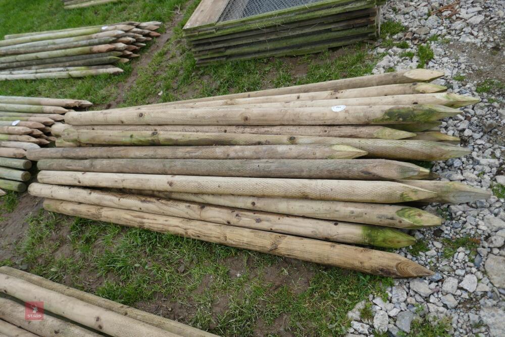 28 WOODEN 8' LONG STAKES