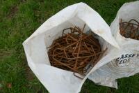 2 BAGS OF RELEASE PEN WIRE GROUND PEGS - 2