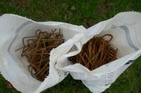 2 BAGS OF RELEASE PEN WIRE GROUND PEGS - 2