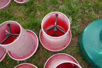 10 RED PLASTIC KING FEEDERS - 5