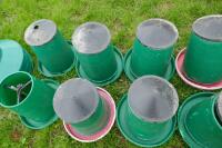 10 GREEN PLASTIC KING FEEDERS - 3