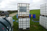 2 1000 LITRE IBC TANKS