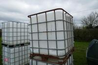 2 1000 LITRE IBC TANKS - 4