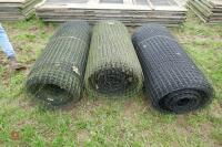 3 ROLLS OF PLASTIC JUMBO NETTING WIRE - 2