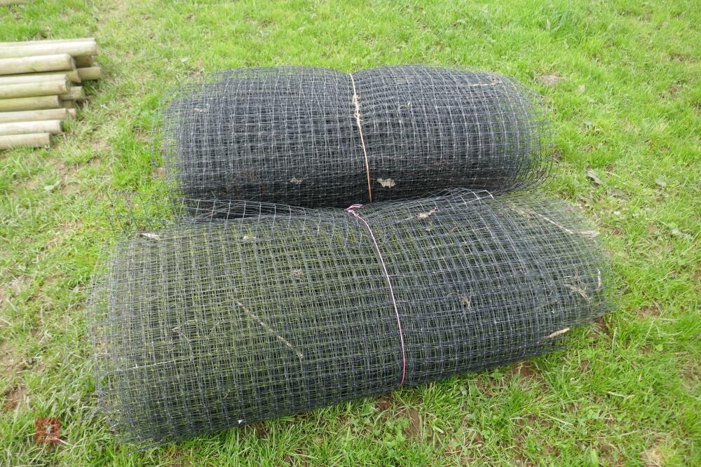 2 ROLLS OF PLASTIC JUMBO NETTING WIRE