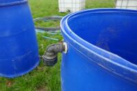 200 LITRE BLUE BARREL HEADER TANK - 4