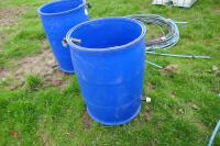 200 LITRE BLUE BARREL HEADER TANK