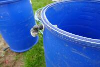 200 LITRE BLUE BARREL HEADER TANK - 2