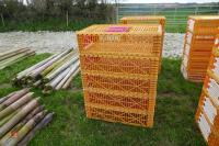 5 MONDIAL ORANGE POULTRY CRATES