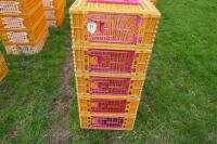 5 MONDIAL ORANGE POULTRY CRATES - 2