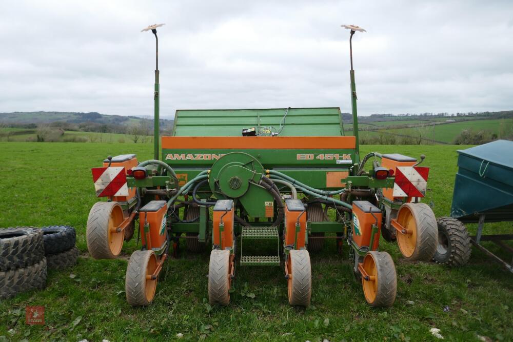 AMAZONE ED451-K 6 ROW MAIZE DRILL