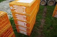 5 D3 ORANGE POULTRY CRATES - 4