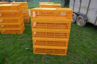 5 D3 ORANGE POULTRY CRATES