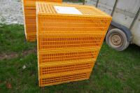 5 D3 ORANGE POULTRY CRATES - 3