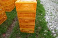 5 D3 ORANGE POULTRY CRATES