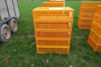 5 D3 ORANGE POULTRY CRATES - 2