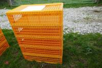 5 D3 ORANGE POULTRY CRATES - 3