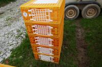 5 D3 ORANGE POULTRY CRATES - 4