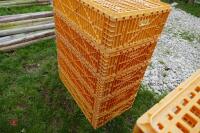 5 MONDIAL ORANGE POULTRY CRATES - 4