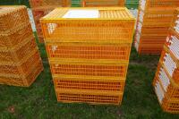 5 D3 ORANGE POULTRY CRATES