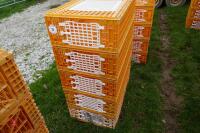 5 D3 ORANGE POULTRY CRATES - 4