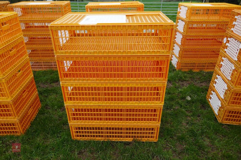 5 D3 ORANGE POULTRY CRATES