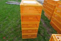 5 D3 ORANGE POULTRY CRATES - 2