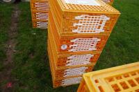 5 D3 ORANGE POULTRY CRATES - 4