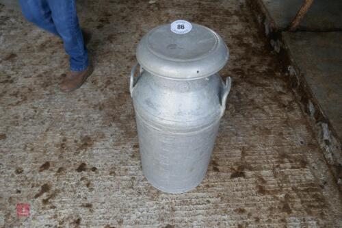 ALUMINIUM MILK CHURN