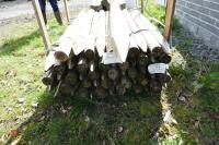 59 WOODEN PEELED & TREATED FENCE STAKES - 8