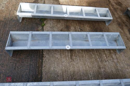 IAE GALVANISED 6' GROUND FEED TROUGH