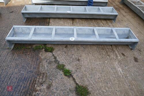 IAE GALVANISED 6' GROUND FEED TROUGH