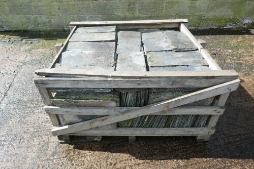 CRATE OF 16" X 8" SECOND HAND SLATES