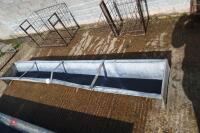 GALVANIED 9' GROUND FEED TROUGH - 4